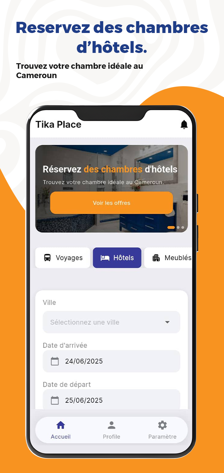 Réservation d'hôtel